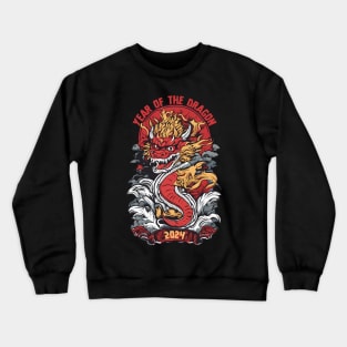 Dragon's Reign - Power and Prosperity in 2024 Crewneck Sweatshirt